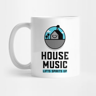 HOUSE MUSIC - Lifts You Up (blue/black) Mug